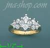 14K Gold High Polished Ladies' CZ Ring