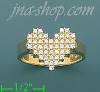 14K Gold High Polished Ladies' CZ Ring