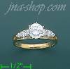 14K Gold High Polished Ladies' CZ Ring