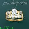 14K Gold High Polished Ladies' CZ Ring