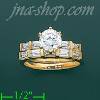 14K Gold High Polished Ladies' CZ Ring