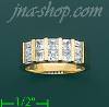 14K Gold High Polished Ladies' CZ Ring