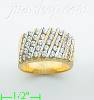 14K Gold High Polished Ladies' CZ Ring