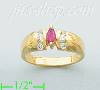 14K Gold Gemstone Ring