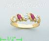 14K Gold Gemstone Ring