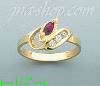 14K Gold Gemstone Ring