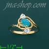 14K Gold Gemstone Ring