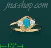 14K Gold Gemstone Ring