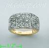 14K Gold Fancy CZ & Thumb Ring