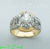 14K Gold Fancy CZ & Thumb Ring