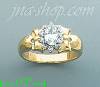 14K Gold Fancy CZ & Thumb Ring