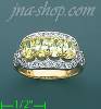 14K Gold Fancy CZ & Thumb Ring