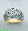 14K Gold Fancy CZ & Thumb Ring