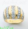 14K Gold Fancy CZ Ring