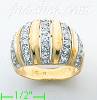 14K Gold Fancy CZ Ring