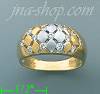 14K Gold Fancy CZ Ring