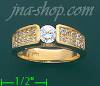 14K Gold Fancy CZ Ring