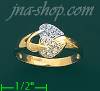 14K Gold Fancy CZ Ring