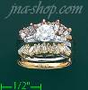 14K Gold Fancy CZ Ring