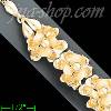 14K Gold Fancy Roses Sets Bracelet 7"