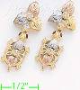 14K Gold Fancy CZ Sets Earrings