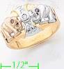 14K Gold Fancy CZ Sets Ring