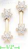 14K Gold Fancy CZ Sets Earrings