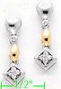 14K Gold Fancy CZ Sets Earrings