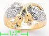 14K Gold Fancy CZ Sets Ring