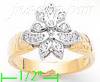 14K Gold Fancy CZ Sets Ring