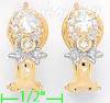 14K Gold Fancy CZ Sets Earrings