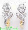 14K Gold Fancy CZ Sets Earrings