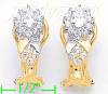 14K Gold Fancy CZ Sets Earrings