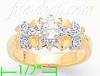 14K Gold Fancy CZ Sets Ring