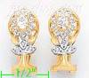 14K Gold Fancy CZ Sets Earrings