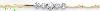 14K Gold Fancy CZ Sets Bracelet 7"