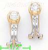 14K Gold Fancy CZ Sets Earrings