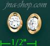 14K Gold Stud Earrings