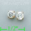 14K Gold Stud Earrings