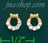 14K Gold Stud Earrings