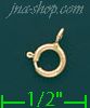 14K Gold Spring Ring Clasp - Click Image to Close