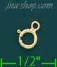 14K Gold Spring Ring Clasp - Click Image to Close