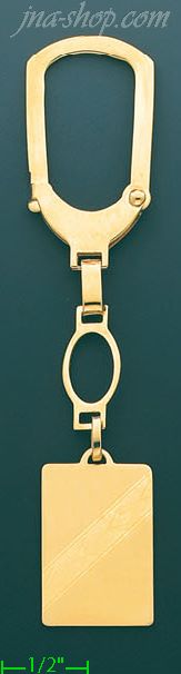 14K Gold Key Chain - Click Image to Close