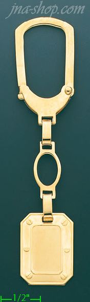 14K Gold Key Chain - Click Image to Close