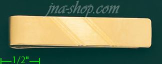 14K Gold Money Clip - Click Image to Close