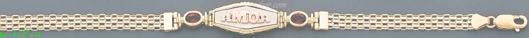 14K Gold Bismark Bracelet - Click Image to Close