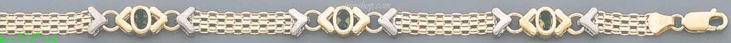14K Gold Bismark Bracelet - Click Image to Close