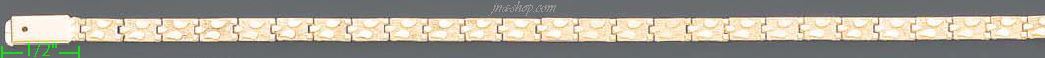 14K Gold Nugget Bracelet - Click Image to Close