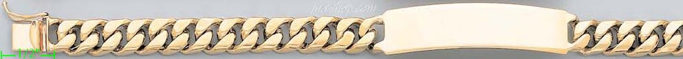 14K Gold Link ID Bracelet - Click Image to Close