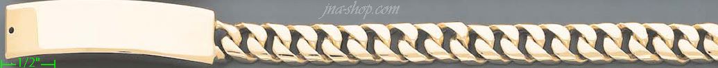 14K Gold Link ID Bracelet - Click Image to Close